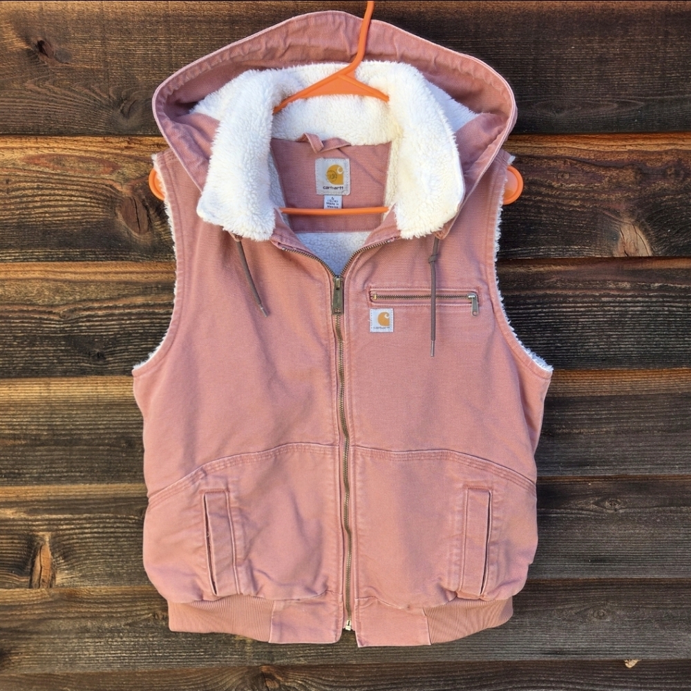 Carhartt Wildwood Vest in a Beautiful "Dried Rose" Pink Color